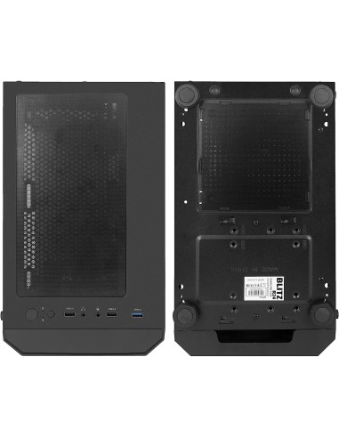 Nuwo Blitz R24 Case Micro-ATX Nero 3 Ventole...