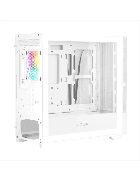 Noua Fobia L111 Case Micro-ATX Gaming Ventola A-RGB Mesh White