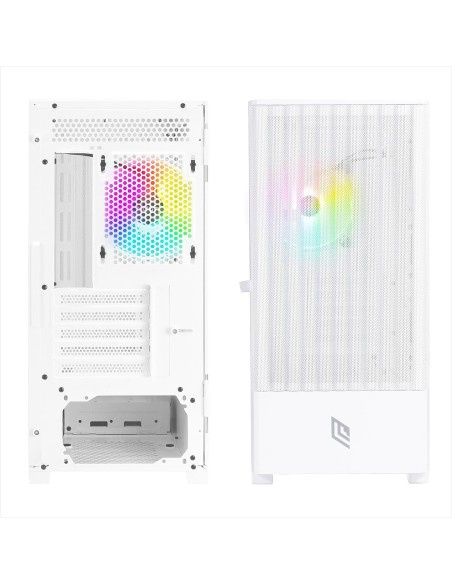 Noua Fobia L111 Case Micro-ATX Gaming Ventola A-RGB Mesh White